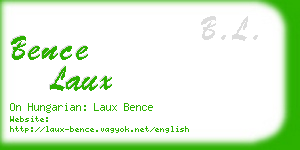 bence laux business card